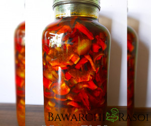 Raw mango pickle kairiche lonche